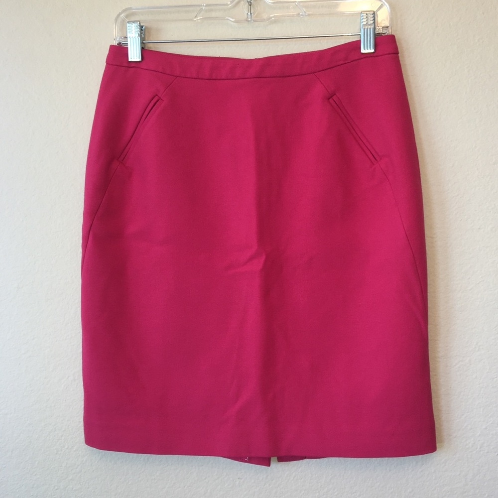 Pink LOFT pencil skirt